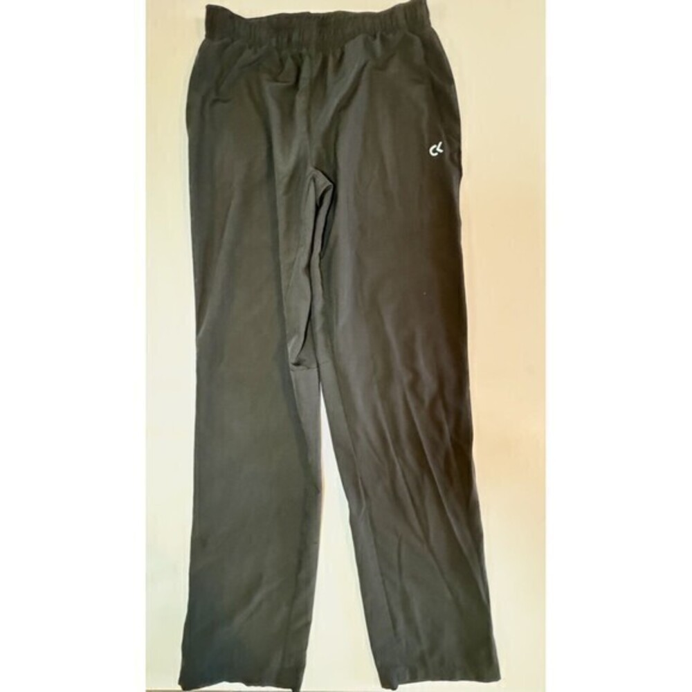 Women's Calvin Klein Performance Lightweight Black Track Pants Size Medium